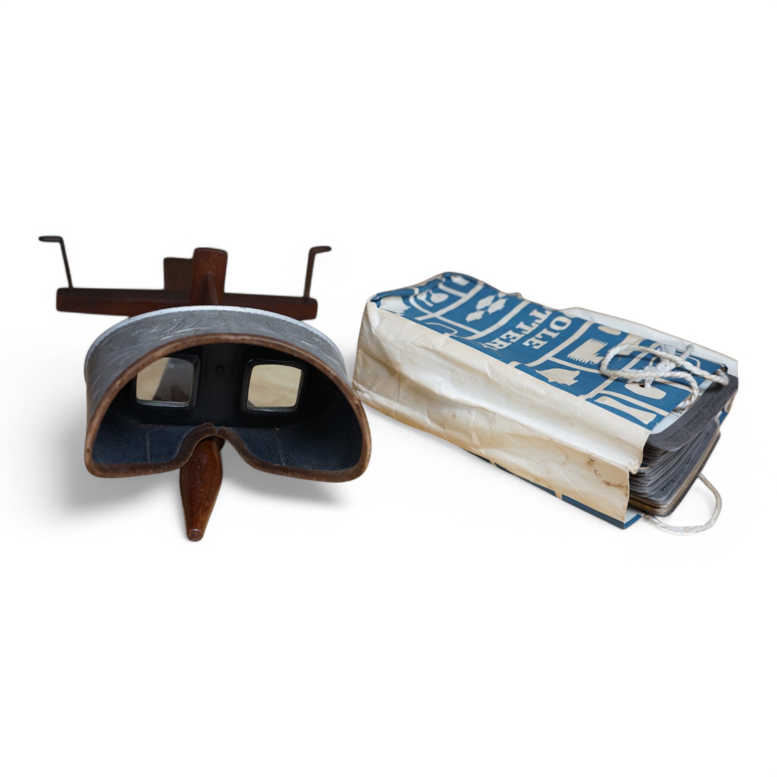 An American stereoscope and topographical slides. Condition - fair
